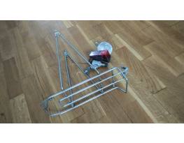 Peugeot France vintage csomagtartó 28" &  lámpa szett 