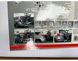 Pótkerékre szerelhető biciklitartó