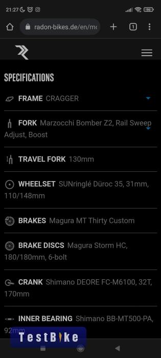 Radon Cragger 29" Large