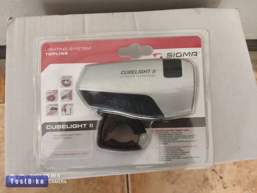 Retro vintage nos Sigma Cubelight 2 kerékpár első lámpa