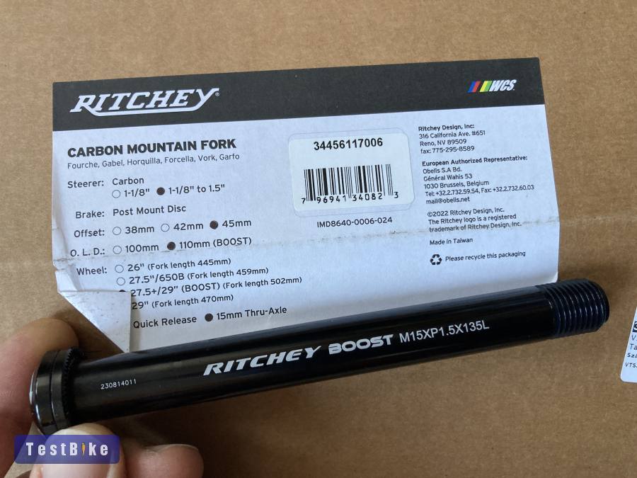 Új Ritchey carbon boost 29er taper merev villa