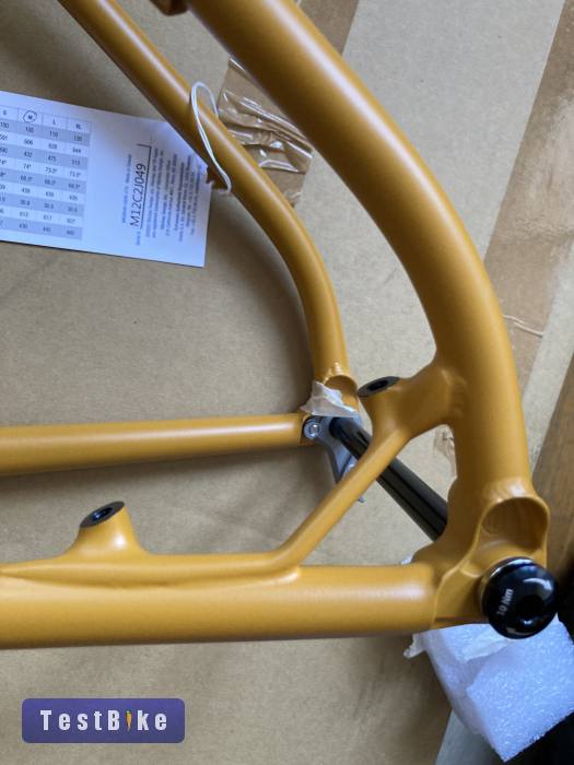 Ritchey Ultra 29er acél mtb váz M méret mustár sárga