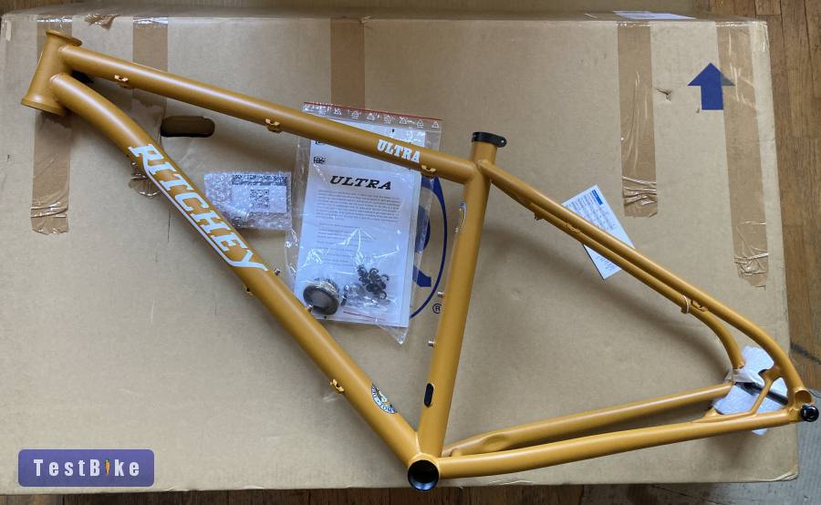 Ritchey Ultra 29er acél mtb váz M méret mustár sárga