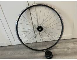Rockrider 26" első kerék, tárcsafék / V-fék, gyorszár+belső