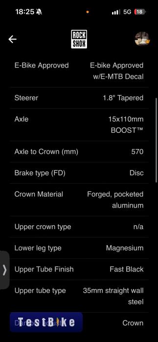 Rockshox psylo silver 150mm 29” boost 