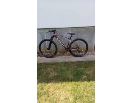 Romet Mustang M6 mtb kerékpár eladó, alumínium, bordó-fehér
