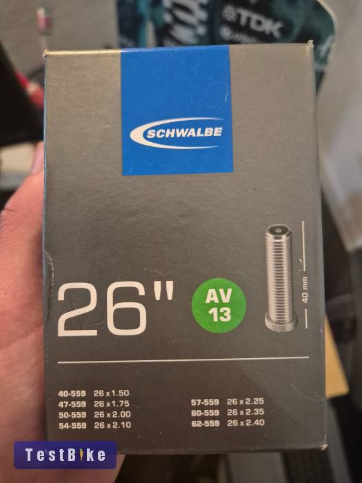 Schwalbe 26" belső/tömlő és Schwalbe 26" 18mm felniszalag pa