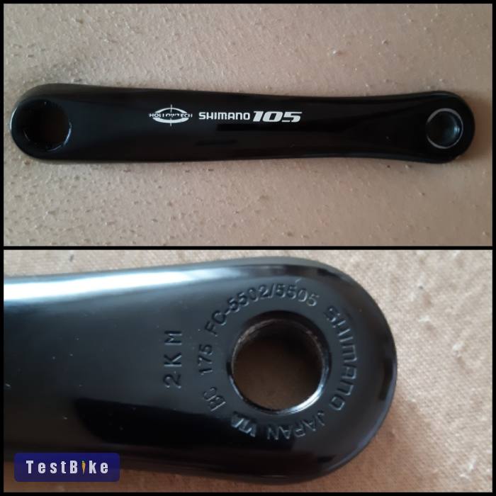 Shimano 105 balos hajtókar. Octalink, 175mm. Újszerű! 