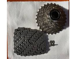 Shimano 105 CS-5800 11-28 és CN-HG600 lánc 