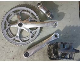 Shimano 105 FC-5500 octalink + pedál + mono