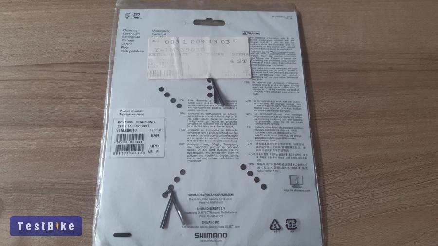 Shimano 105 FC5700 39T (2×10) lánctányér (y-1m339010) eladó!