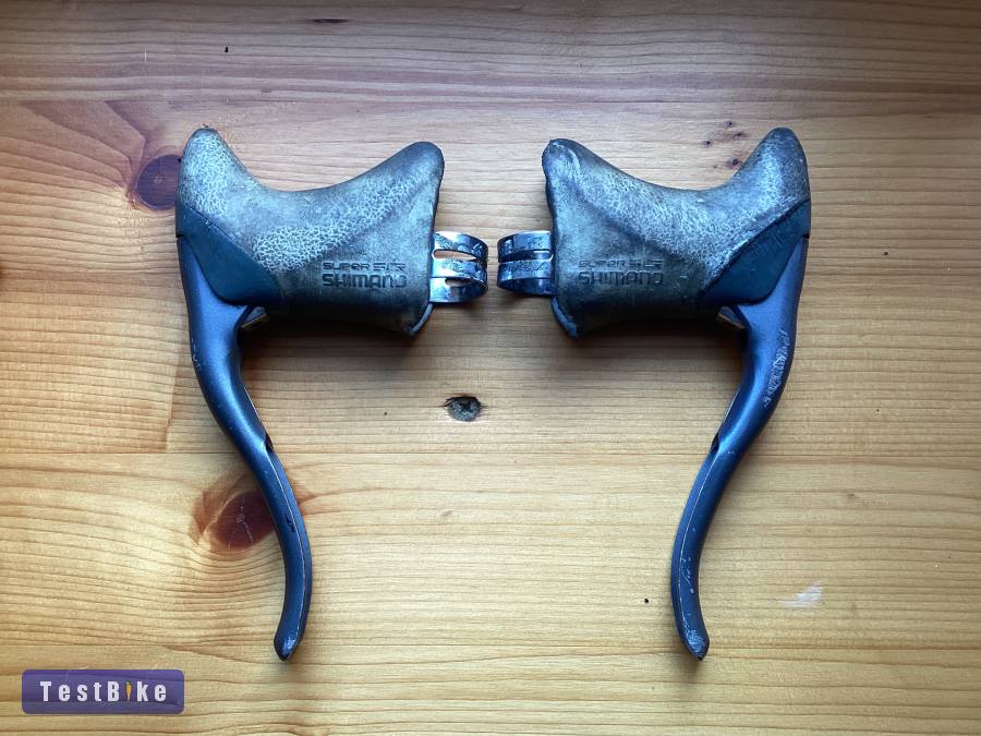 Shimano 600 fékkar, fehér gumival, ritka darab