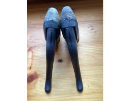 Shimano 600 fékkar, fehér gumival, ritka darab