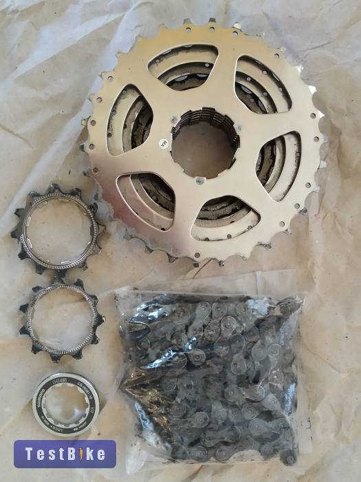 Shimano 9s sor és lánc