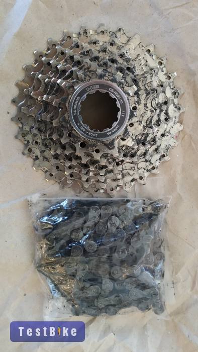 Shimano 9s sor és lánc