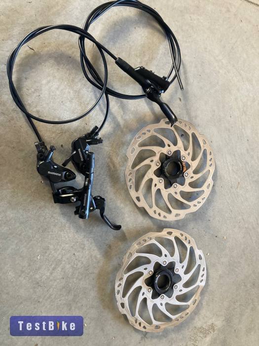 Shimano br-m6120 4 dugós fékszett RT70 ice tech tárcsákkal!