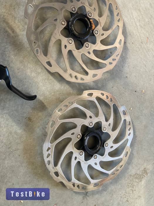 Shimano br-m6120 4 dugós fékszett RT70 ice tech tárcsákkal!