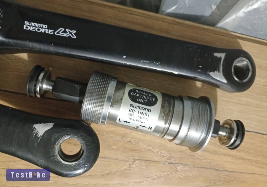 Shimano Deore LX 175mm hajtómű, csapággyal 