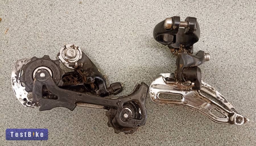 Shimano Deore LX fekete első és hátsó váltó egyben