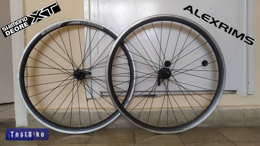 Shimano Deore XT & Alexrims G6000 26" kerékszett