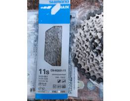 Shimano Deore XT CS-M8000 11/42+Új Shimano HG601 lánc eladó