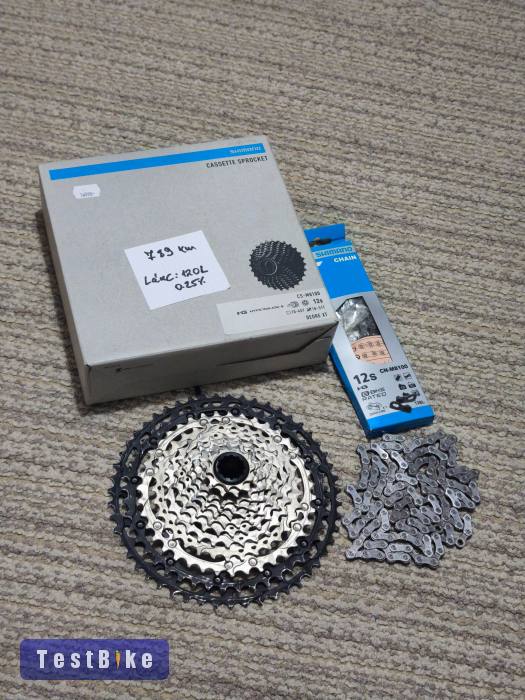 Shimano Deore XT fogaskoszorú + lánc 12speed, 789km