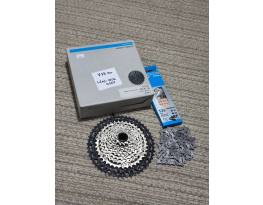 Shimano Deore XT fogaskoszorú + lánc 12speed, 789km