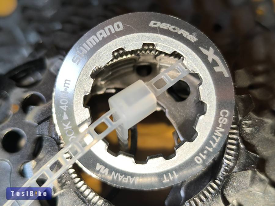 Shimano Deore XT fogaskoszorú Cs-M771-10 SLX lánccal