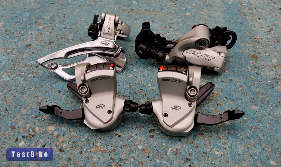 Shimano Deore XT M750 3x9 váltás szett,v. karok e-h váltó