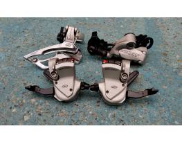 Shimano Deore XT M750 3x9 váltás szett,v. karok e-h váltó