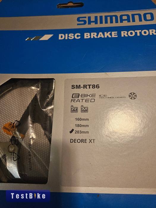 Shimano Deore XT(SM-RT86) 6 csavaros féktárcsa 203mm