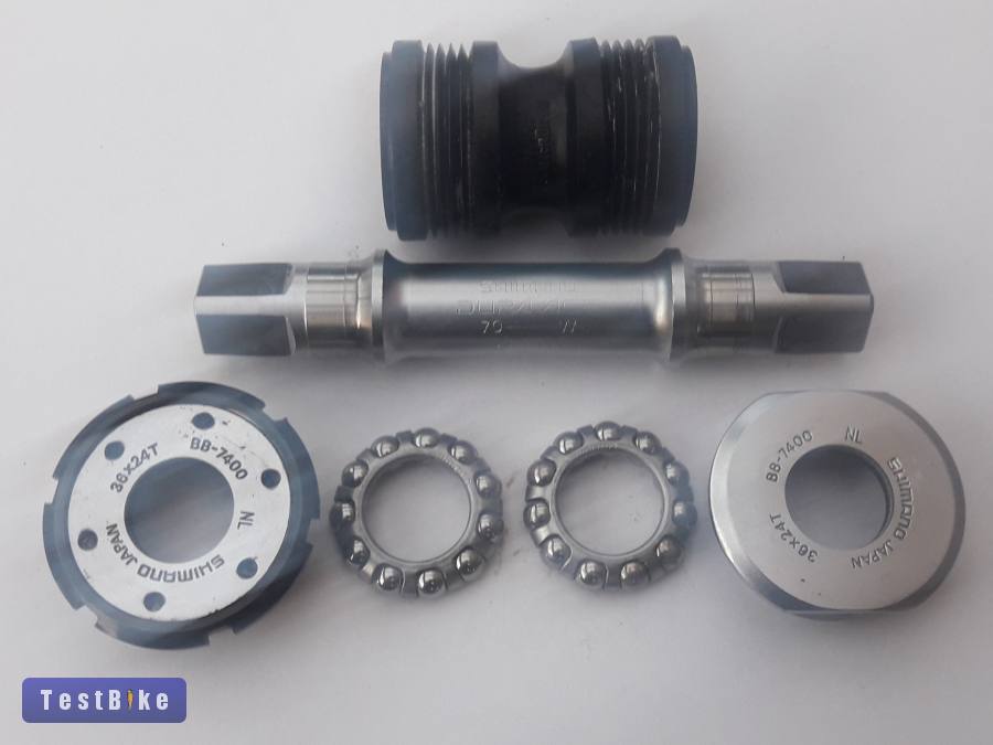 Shimano Dura-Ace 7400 középcsapágy, középrész, ITA, 113 mm