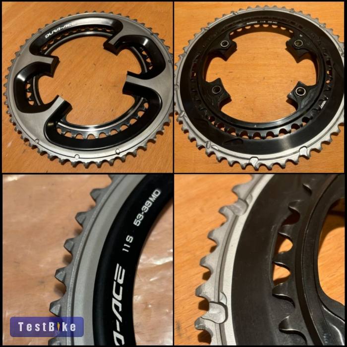 Shimano Dura-Ace FC-9000 lánctányér szett. Újszerű! 53/39t, 