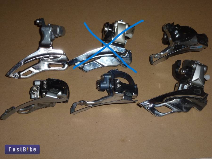 Shimano első váltók, átdobók