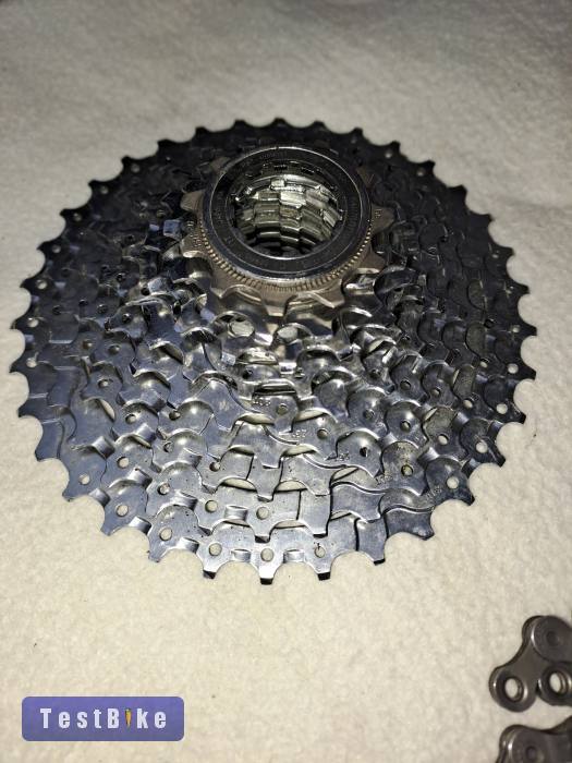 Shimano fogaskoszorú és SunRace lánc