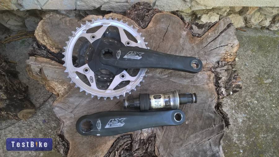 Shimano LX hajtókar + középcsapágy.