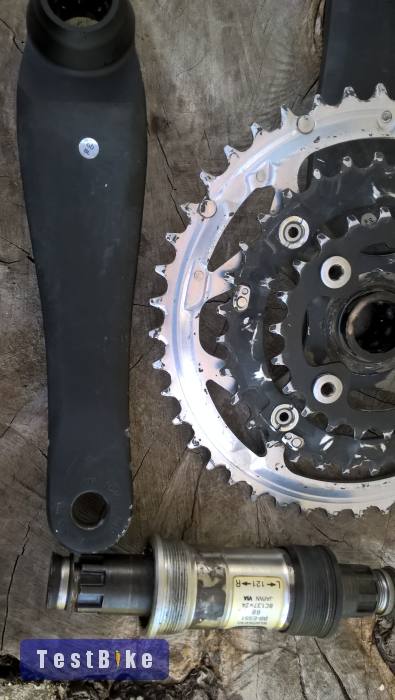 Shimano LX hajtókar + középcsapágy.
