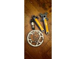 Shimano LX hollowtech m571 hajtókar + monoblokk