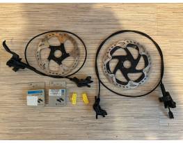 Shimano SLX 4 dugattyús komplett tárcsafékszett