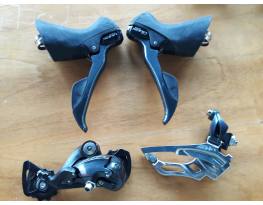Shimano Sora R3000 3x9-es fékváltó karok, váltók
