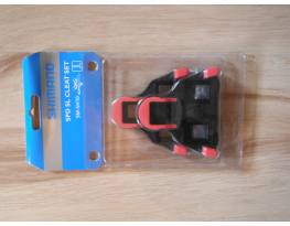 Shimano SPD-SL piros és kék stoplik együtt SM-SH10 / SM-SH12
