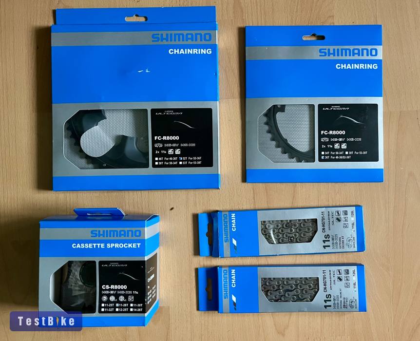 Új Shimano Ultegra 11 sebességes hajtáslánc alkatrészek