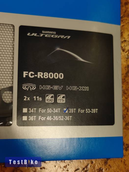 Shimano Ultegra 39T lánckerék FC-R8000