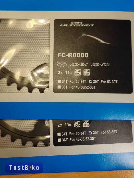 Shimano Ultegra FC-R8000 lánckerék 39T_két darab jó áron!