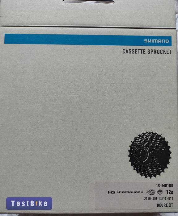 Új Shimano XT CS-M8100 12seb fogaskoszorú, 10-45T