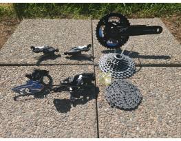 Shimano XT hajtás szett 