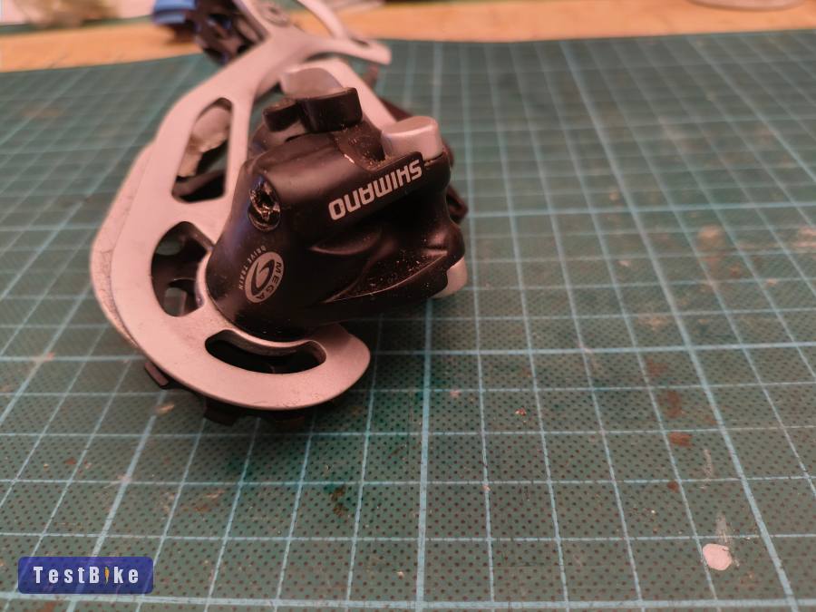 Shimano XT RD-M772, 6/7/8/9-es hátsó váltó, iparis új görgőkkel