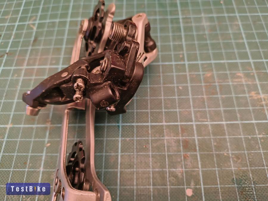 Shimano XT RD-M772, 6/7/8/9-es hátsó váltó, iparis új görgőkkel