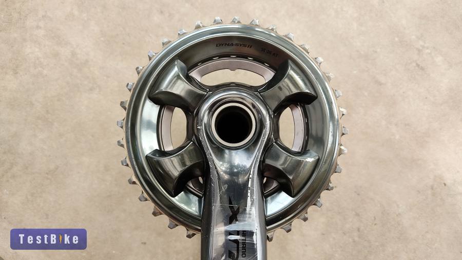 Shimano XTR FC-M9020, made in Japan integrált Mtb hajtómű.