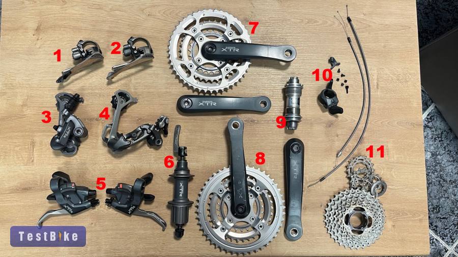 Shimano XTR M950 / M951 / M952 alkatrészek 8-9 sebességhez